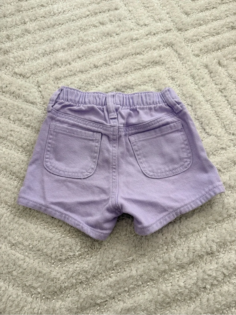 Old Navy Lilac Girls' High-Rise Denim Shorts - Size 2T
